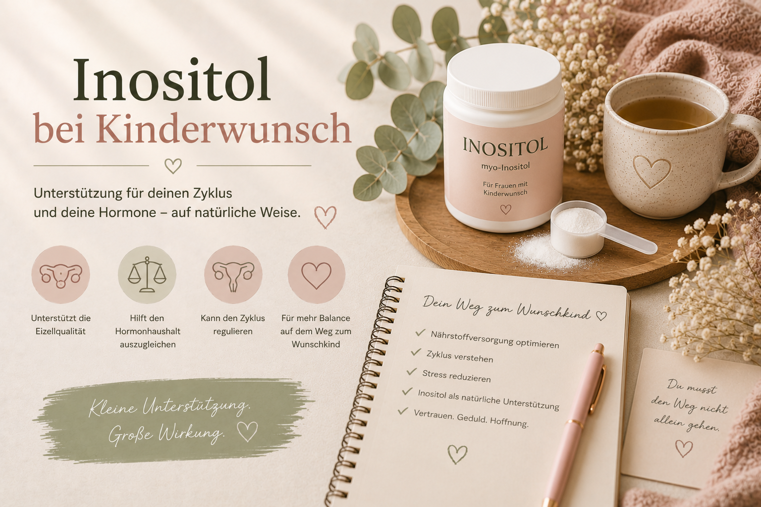 Inositol bei Kinderwunsch: 7 wichtige Fakten